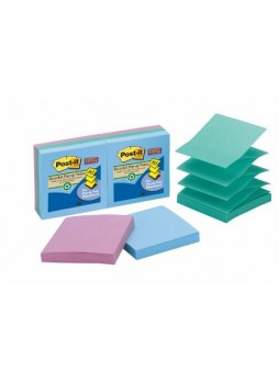Business Source 16453 Pop-up Adhesive Note, 3" x 3", Assorted, Pack of 12